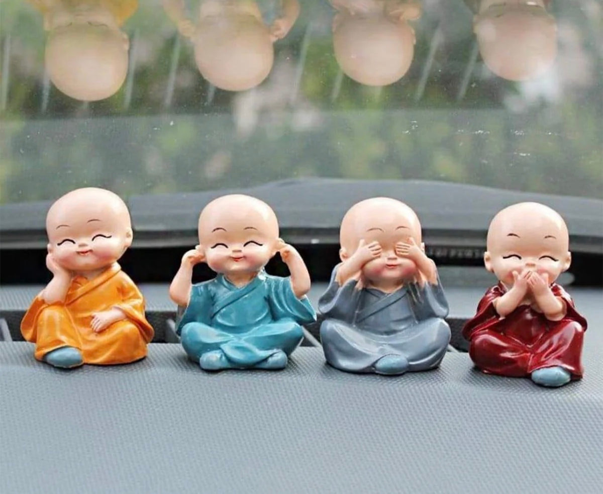 Baby Buddha Showpiece Set – 4 Pieces