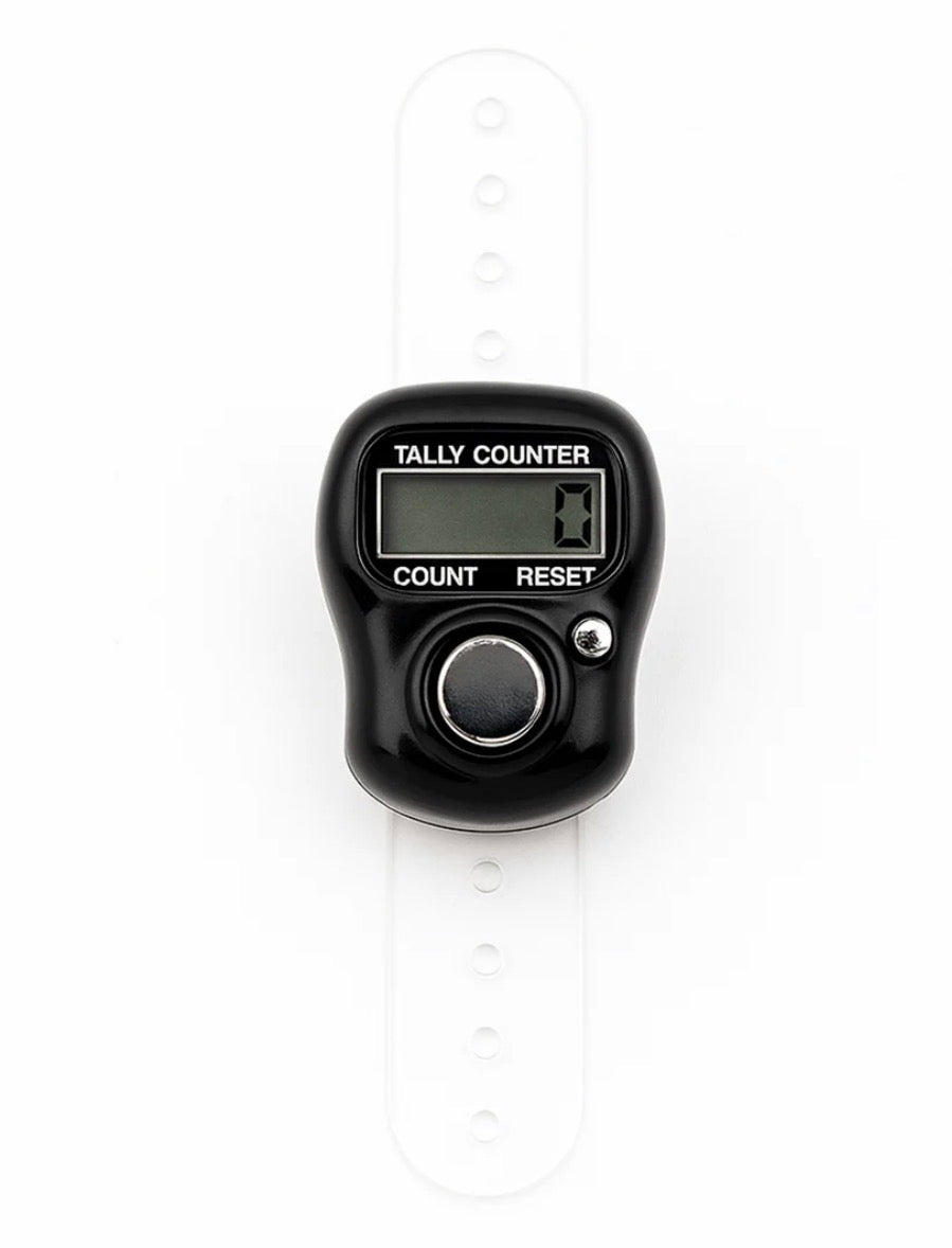 LuxeLookss Digital Finger Tally Counter – Portable LCD Counter with Adjustable Strap