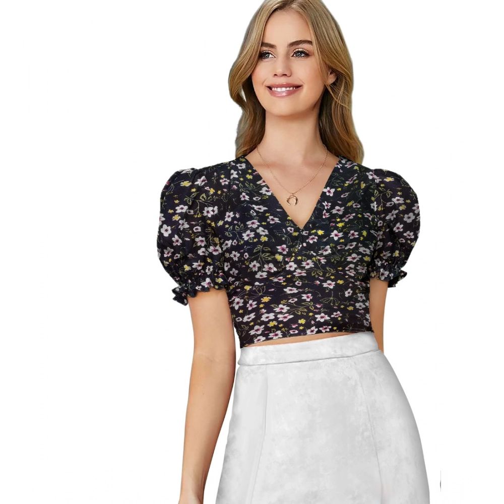 The "Sunny Day" Tie-Back Crop Top