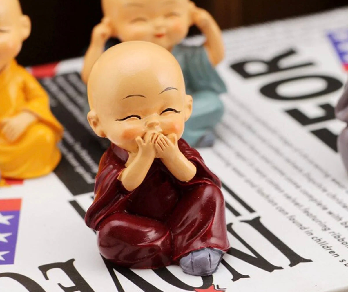 Baby Buddha Showpiece Set – 4 Pieces
