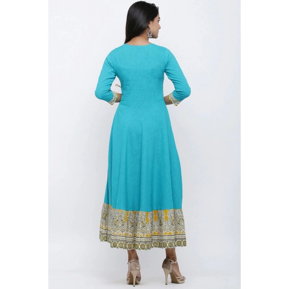 The "Everyday Favorite" Teal Angrakha Kurta