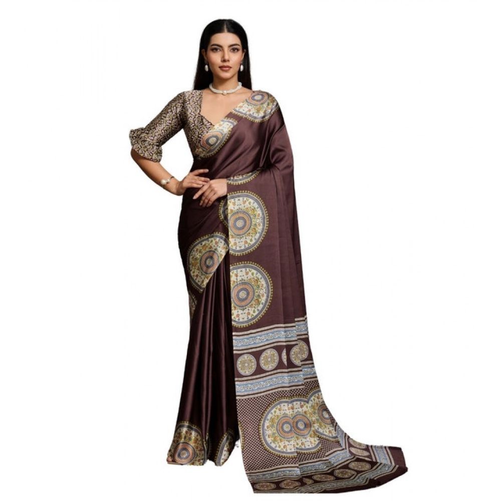 The "Dinner-to-Dancefloor" Satin Saree